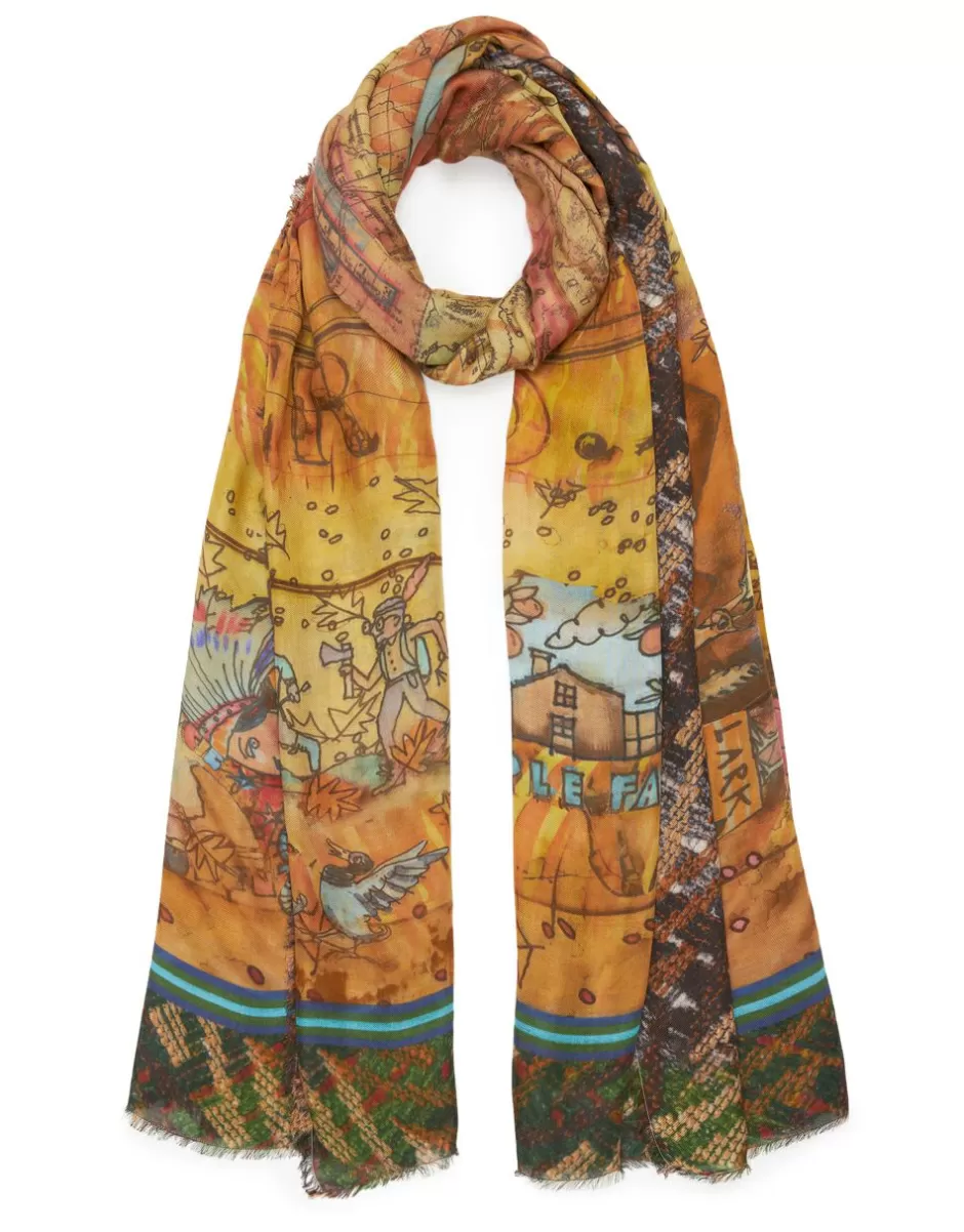 Women Faliero Sarti Women's Scarves<Paolo Fiumi Printed Stole | Colorado