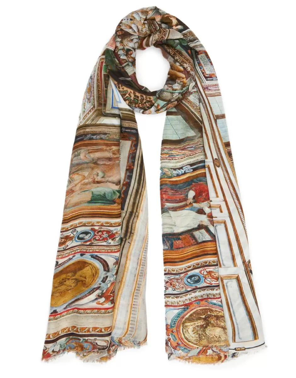 Women Faliero Sarti Women's Scarves<Printed Stole In Collaboration With Massimo Listri | Biblioteca Apostolica