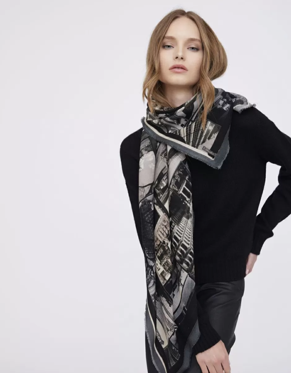 Women Faliero Sarti Women's Scarves<Scarf In Collaboration With The New York Public Library | Roll