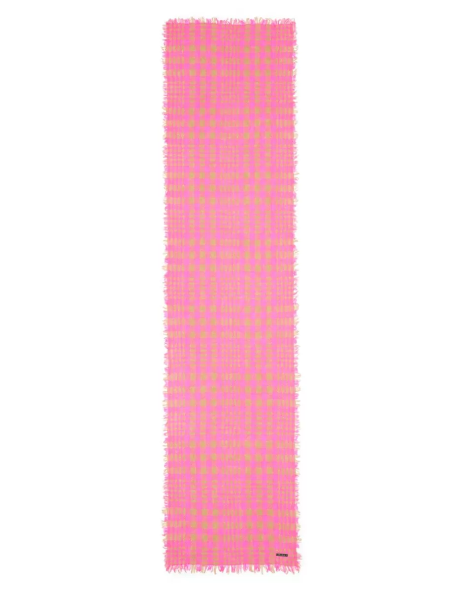 Women Faliero Sarti Women's Scarves<Scarf In Wool, Cashmere And Silk With Checked Print | Matilde