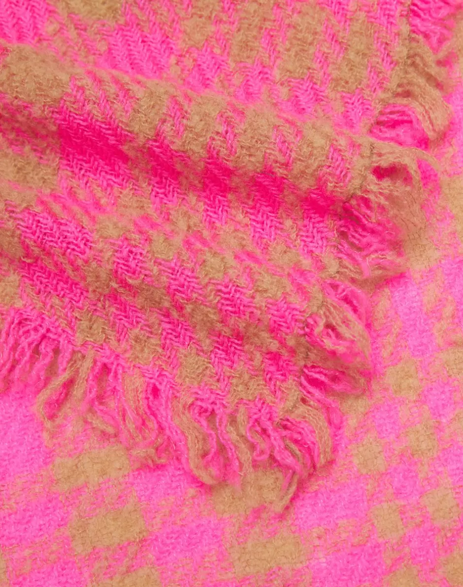 Women Faliero Sarti Women's Scarves<Scarf In Wool, Cashmere And Silk With Checked Print | Matilde