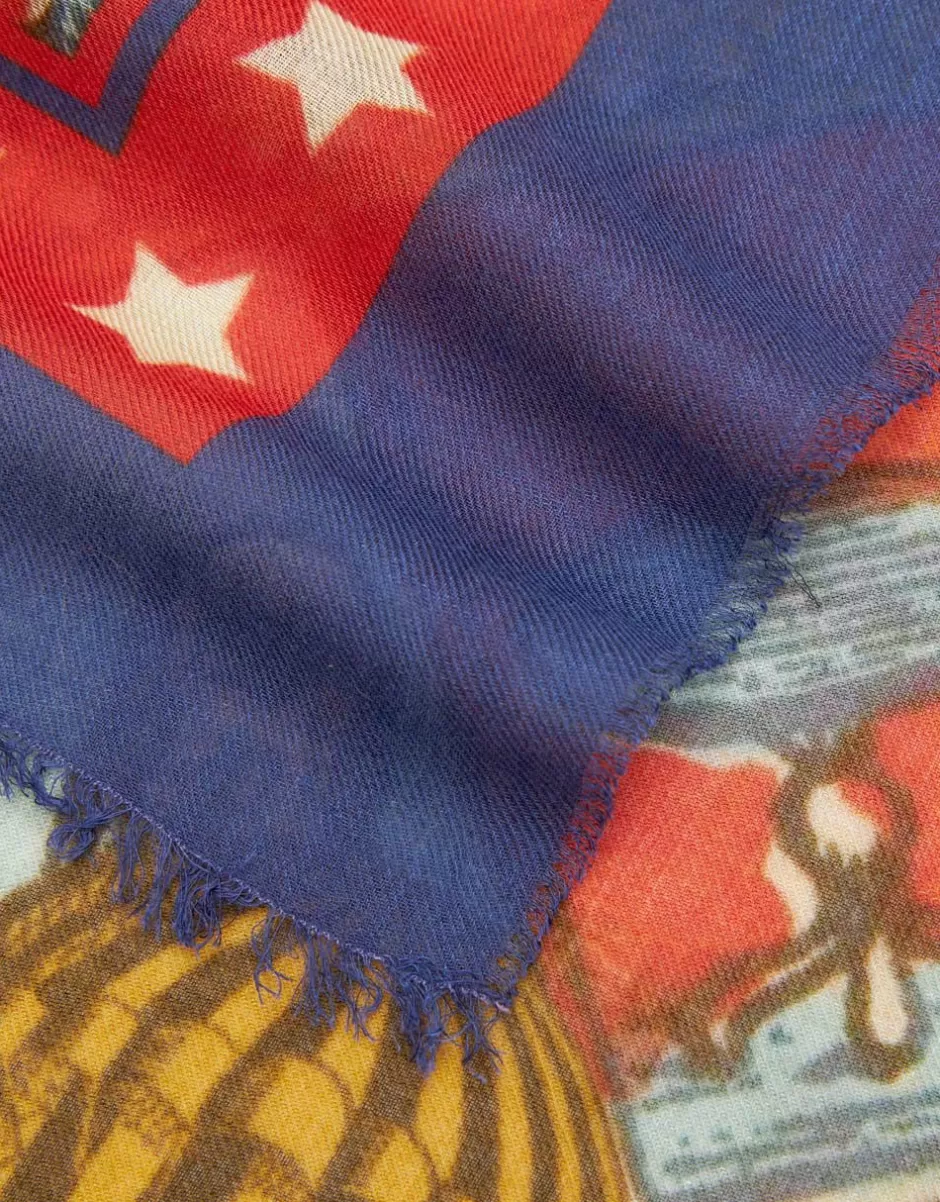 Women Faliero Sarti Women's Scarves<Square Scarf In Collaboration With Coreterno | Mongolfiera