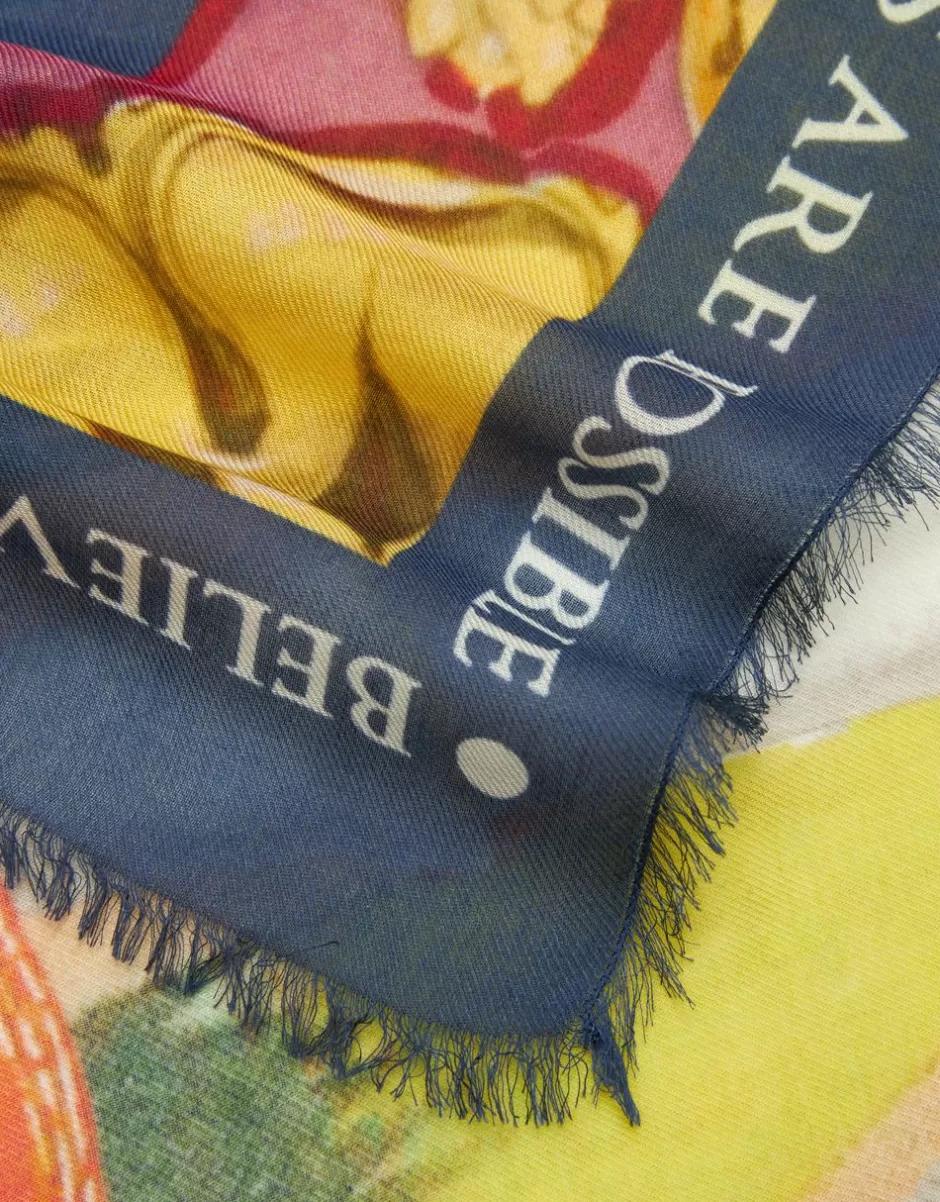 Women Faliero Sarti Women's Scarves<Square Scarf In Collaboration With Coreterno | Psiche