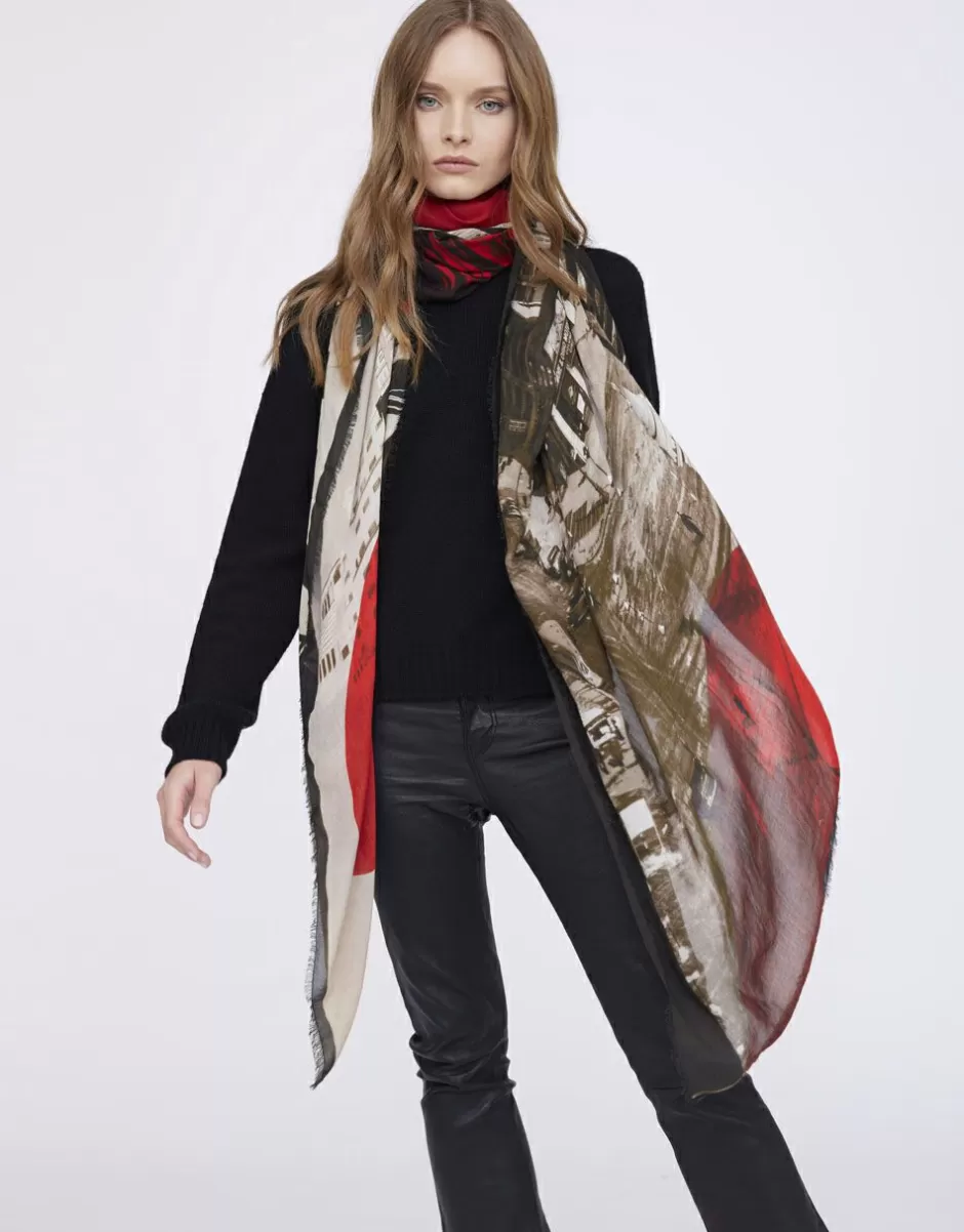 Women Faliero Sarti Women's Scarves<Stole In Collaboration With The New York Public Library | Big Cola