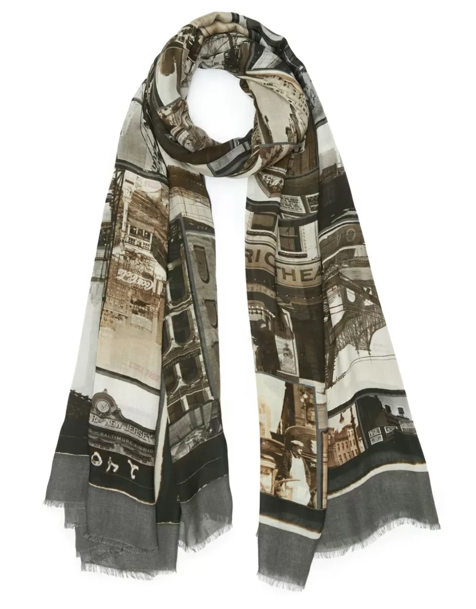 Women Faliero Sarti Women's Scarves<Stole In Collaboration With The New York Public Library | Big Roll