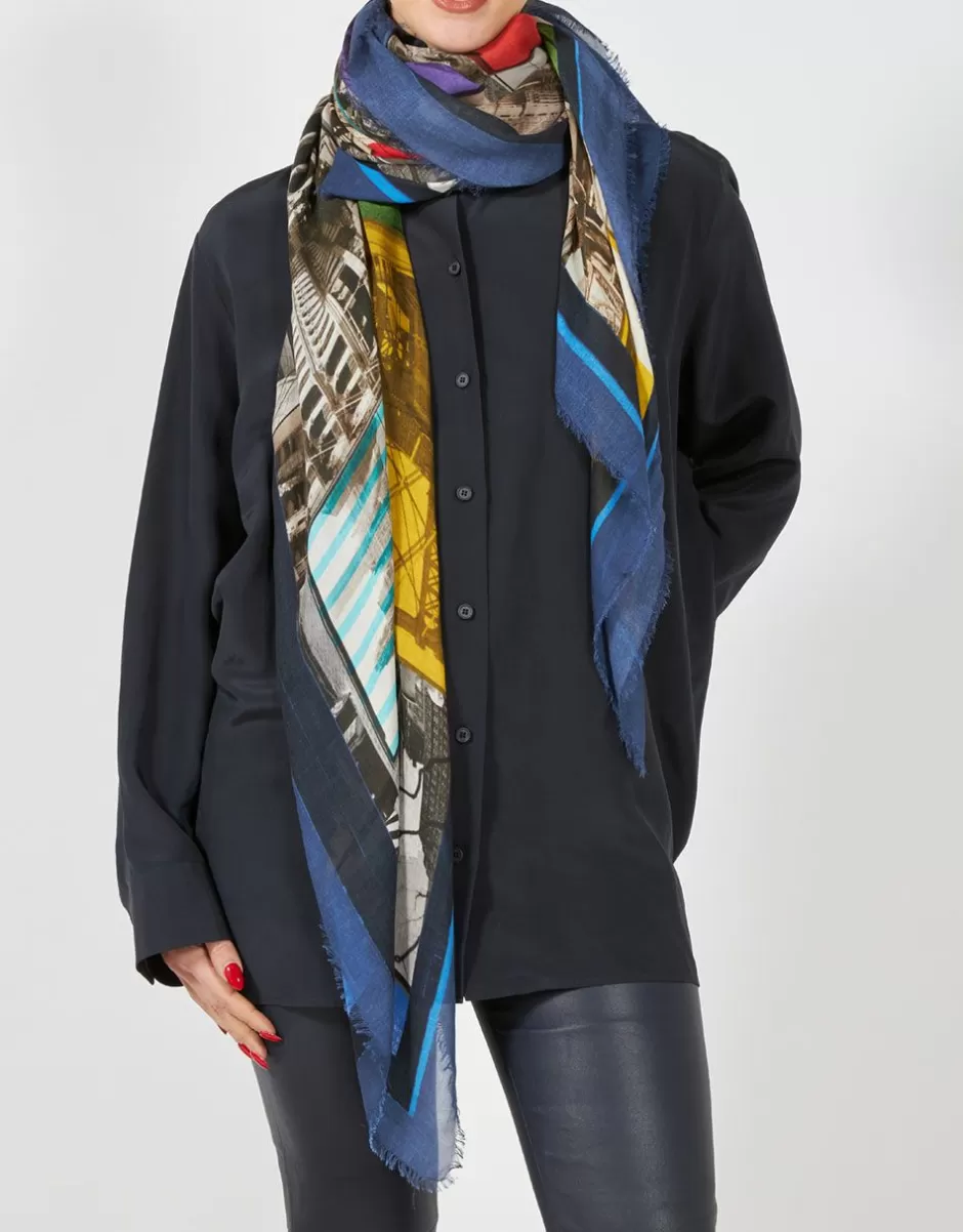 Women Faliero Sarti Women's Scarves<Stole In Collaboration With The New York Public Library | Multi City